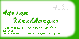 adrian kirchburger business card